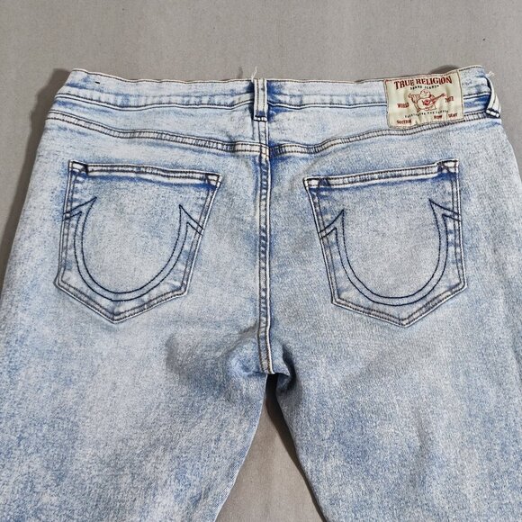 True Religion jeans men's siz 36 hard washed blue Rocco Renegade  relaxed skinny - Picture 4 of 15